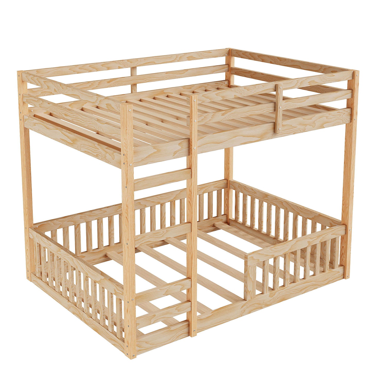 Stylish Bunk Bed With Ladder And Guardrails - The Sleep Loft - Online Mattress Showroom NYC