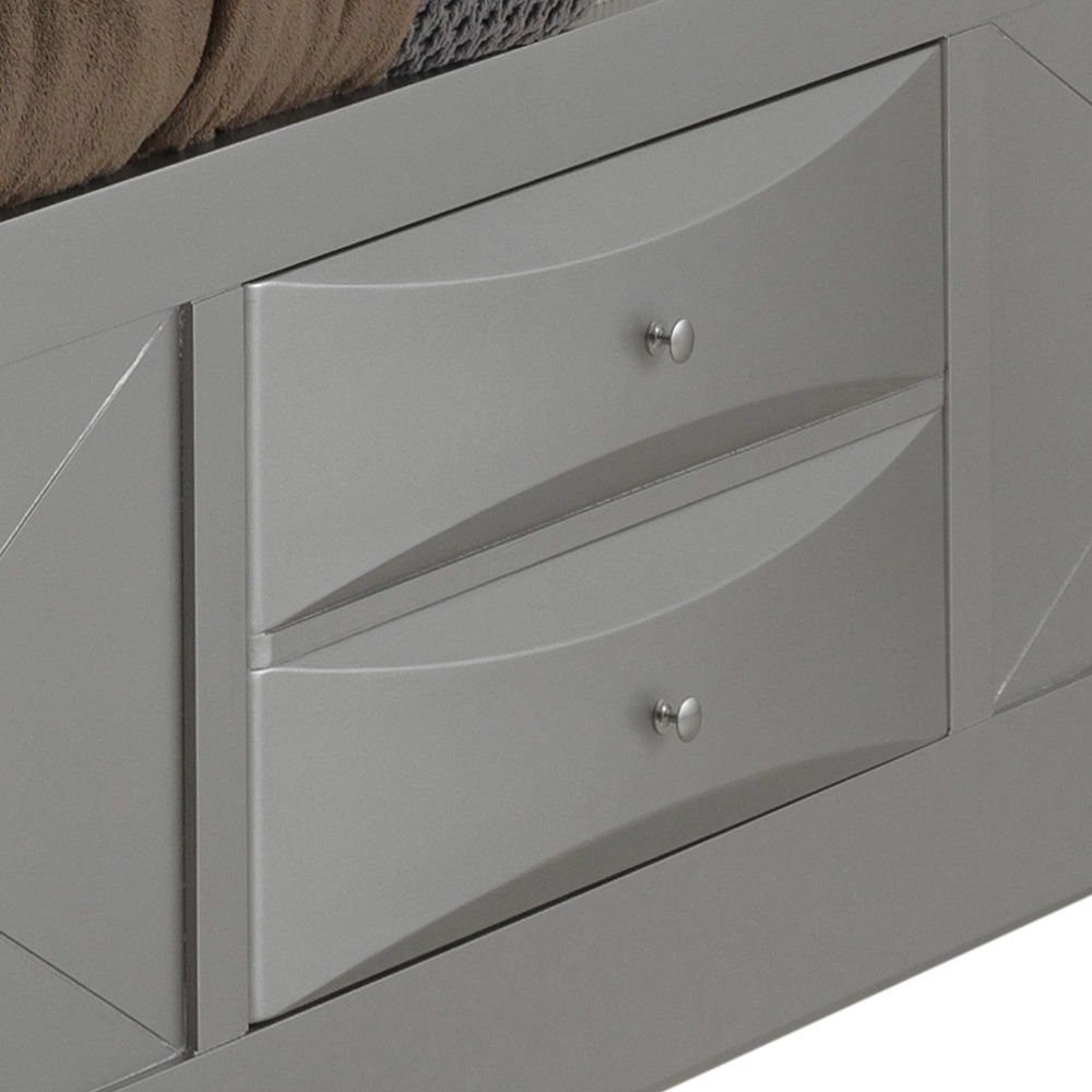 Modern Design Storage Bed With Bookcase Headboard - The Sleep Loft - Online Mattress Showroom NYC