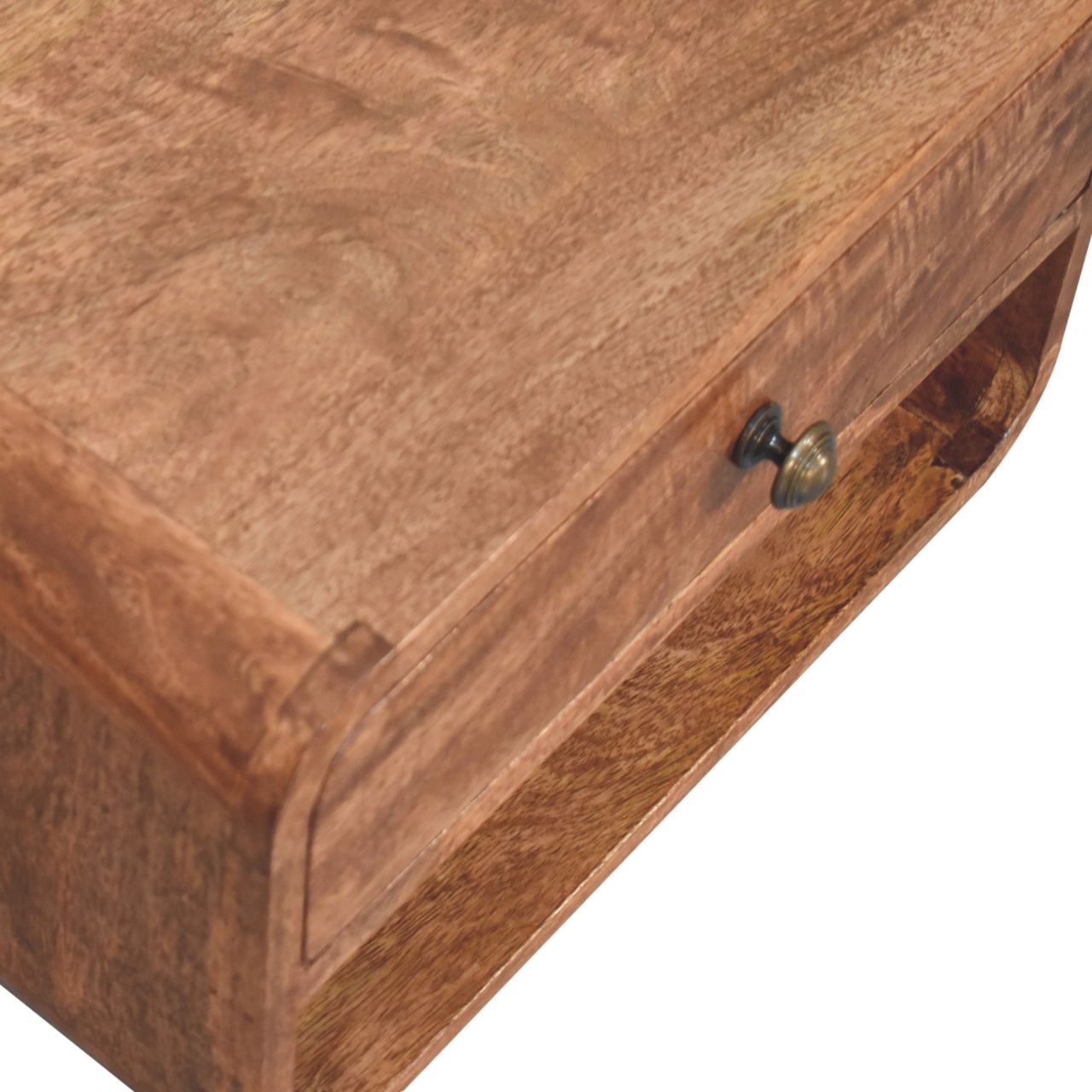 Curve Upper Slot Floating Nightstand - The Sleep Loft - Online Mattress Showroom NYC