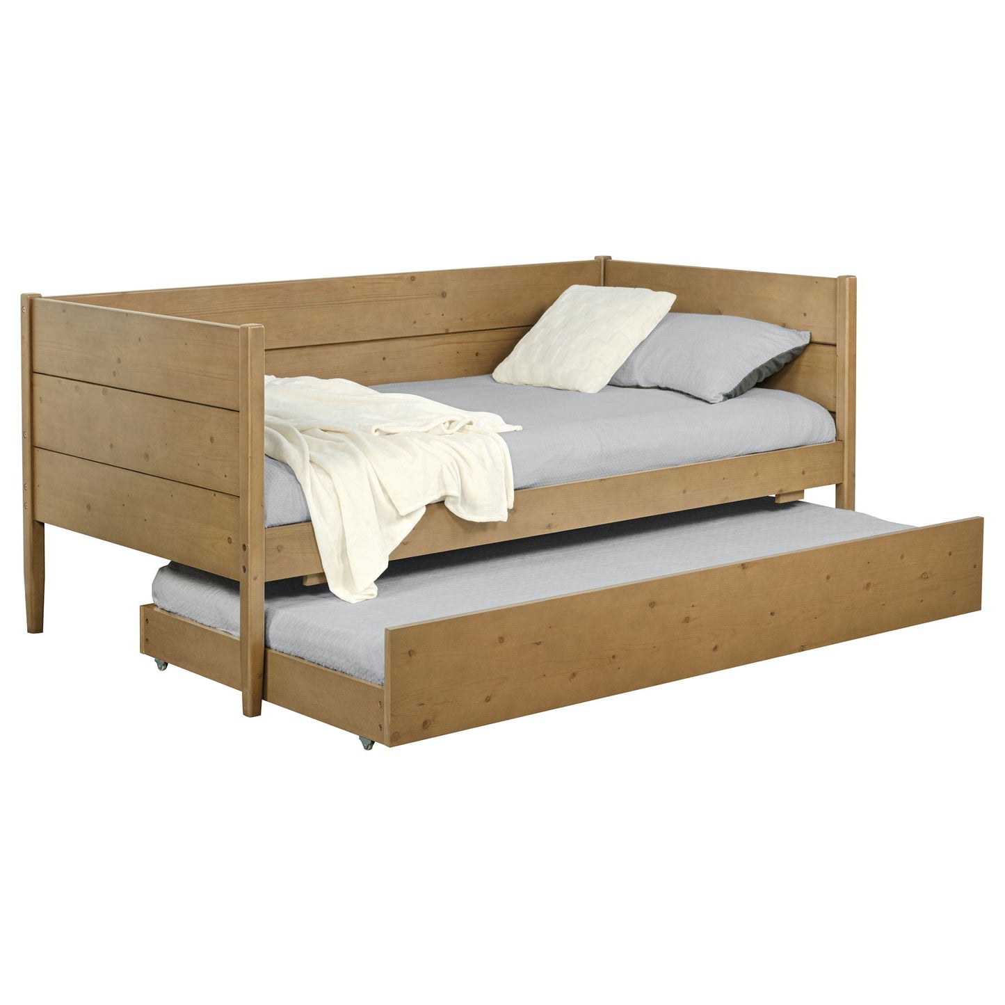 Stewart - Twin Daybed With Trundle - Natural - The Sleep Loft - Online Mattress Showroom NYC