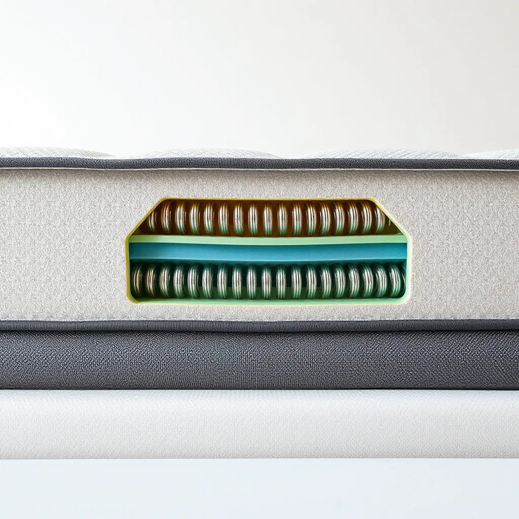 Zoned mattress support coils arranged in comfort zones for targeted body support