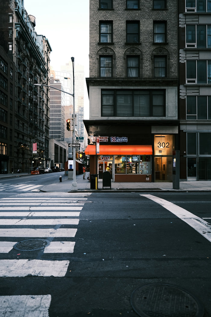 a street with buildings on either side