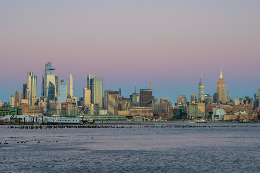 A view of a city from across the water