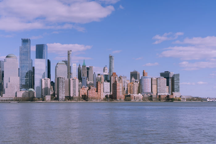A view of a city from across the water