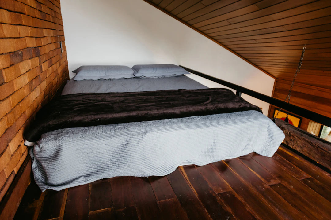 Modern Platform Beds with Built-In Storage and Charging
