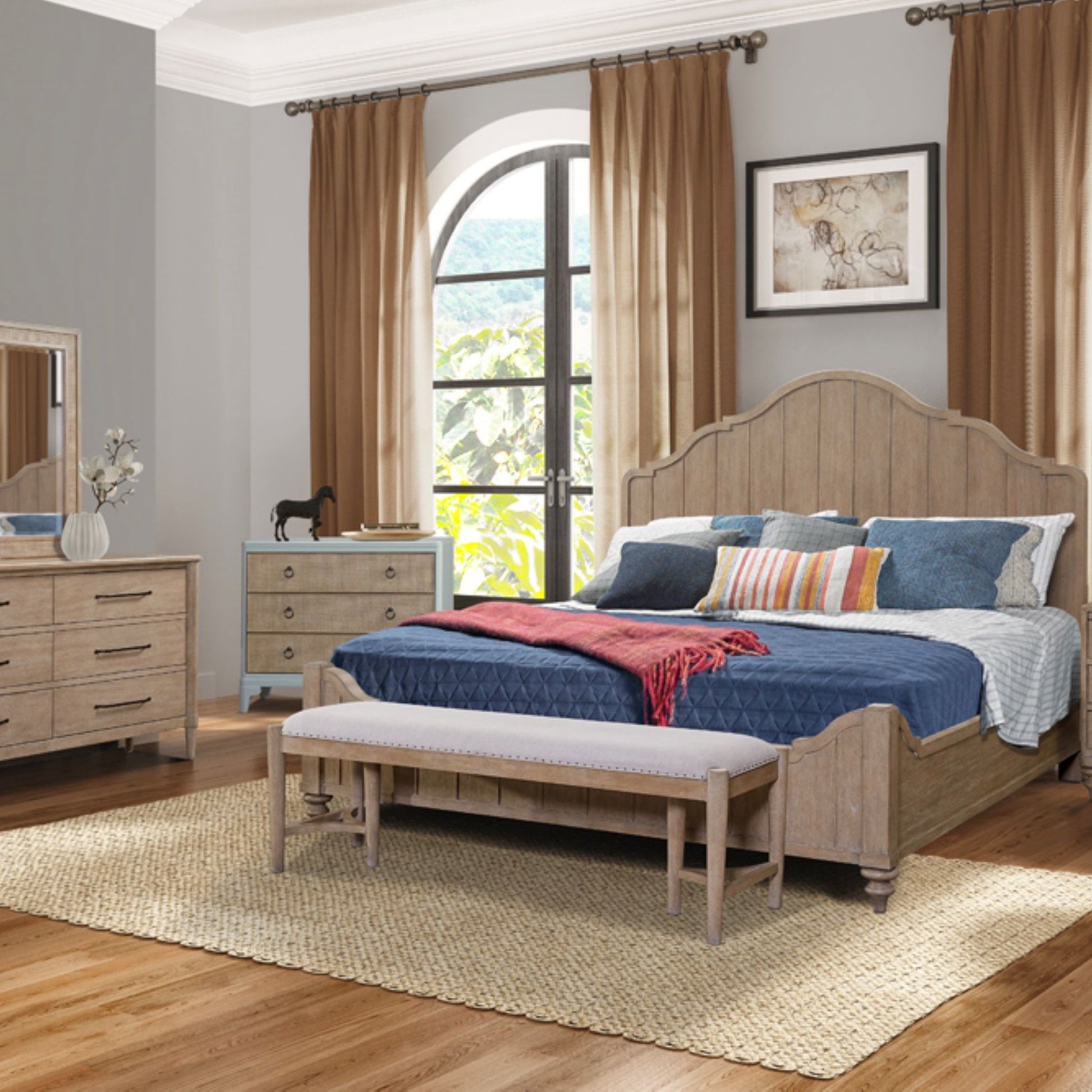 Elegant Design Panel Bed With Transitional Casual Design - The Sleep Loft - Online Mattress Showroom NYC