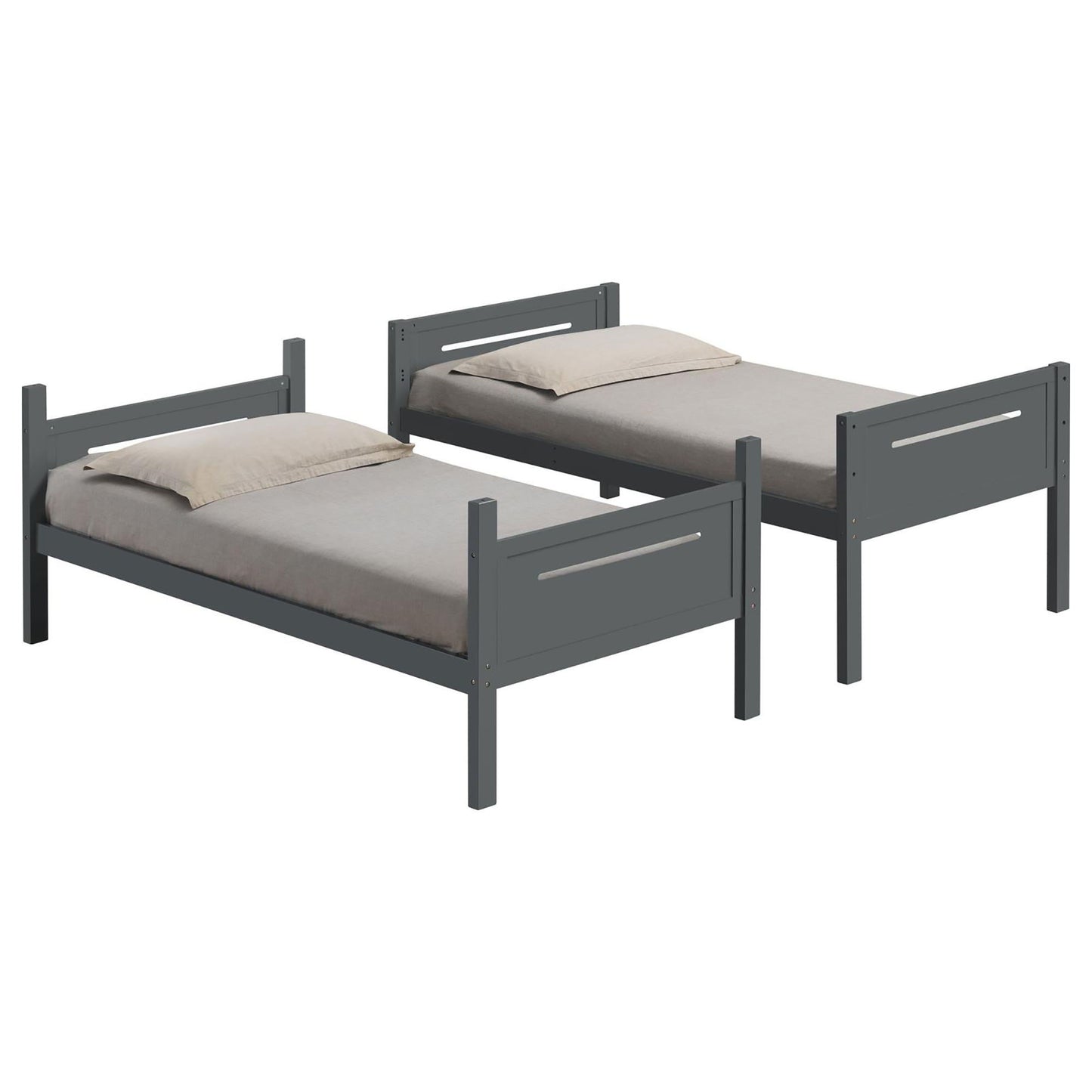 Bunk Bed With Built In Ladder, Safety Guardrails And Angled Access Step - The Sleep Loft - Online Mattress Showroom NYC