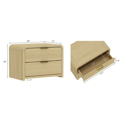 Grace - Nightstand With Modern Minimalist Design - The Sleep Loft - Online Mattress Showroom NYC