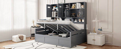 Daybed With All-In-One Cabinet And Shelf - The Sleep Loft - Online Mattress Showroom NYC