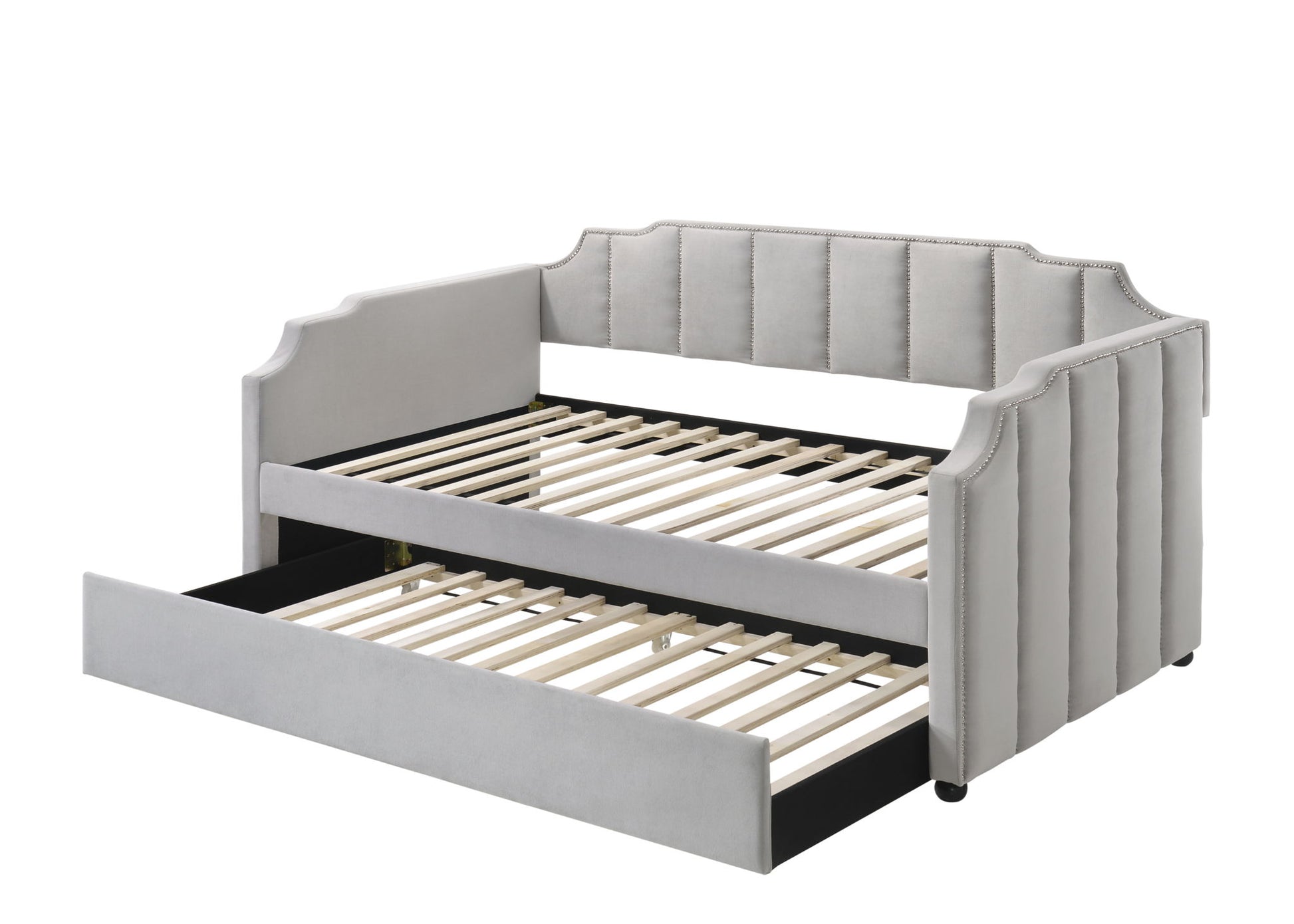 Peridot - Twin Daybed With Trundle - Dove Gray - The Sleep Loft - Online Mattress Showroom NYC