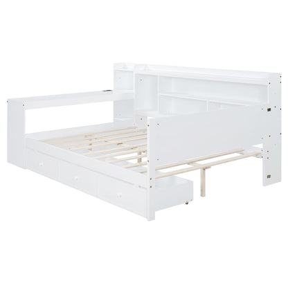Daybed With 3 Drawers USB Ports And Desk - The Sleep Loft - Online Mattress Showroom NYC