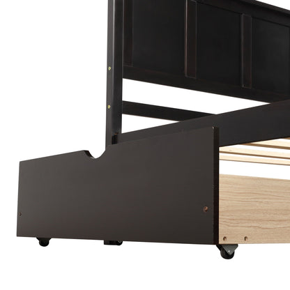 Platform Storage Bed With 2 Wheel Base Drawers - The Sleep Loft - Online Mattress Showroom NYC