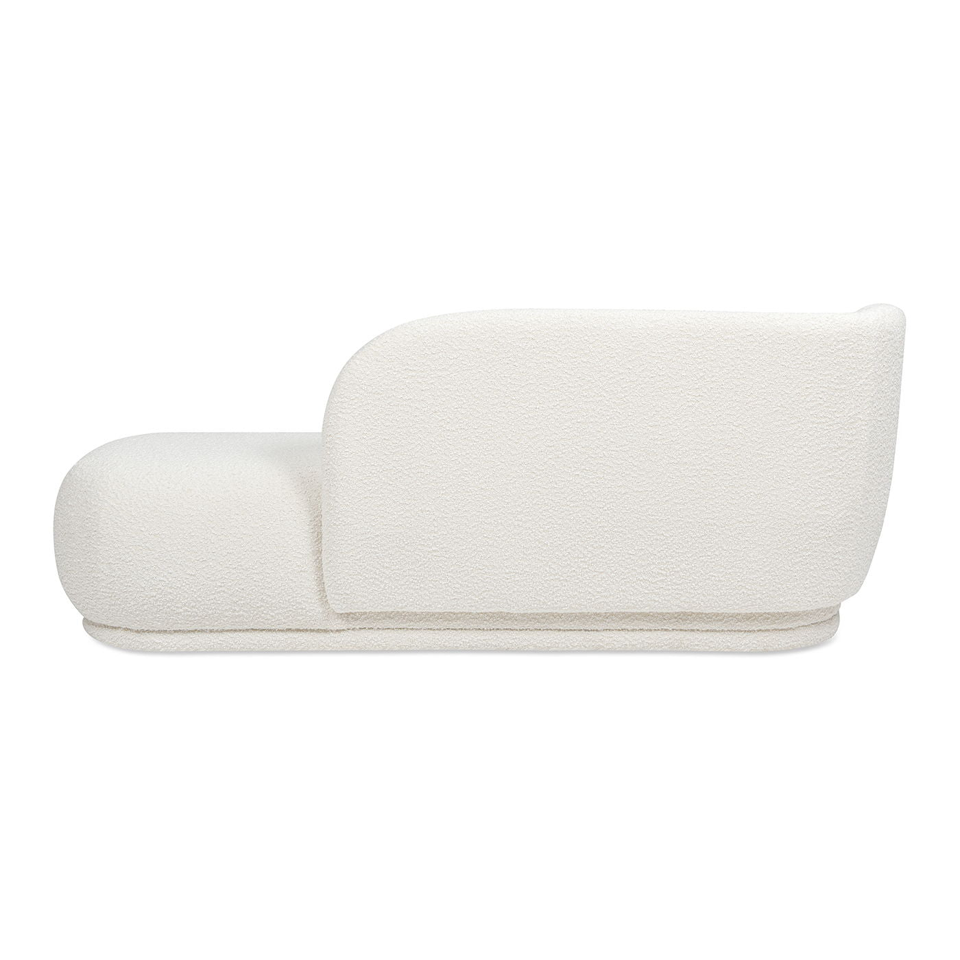 Aire - RAF Modern Rounded Chaise Lounge - Ivory White - The Sleep Loft - Online Mattress Showroom NYC