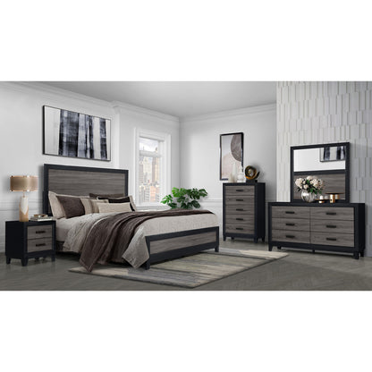 Soluto - Nightstand - Gray / Black - The Sleep Loft - Online Mattress Showroom NYC