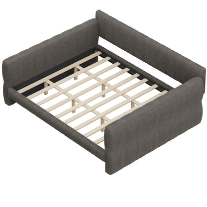 Upholstered Platform Bed With USB Charging - The Sleep Loft - Online Mattress Showroom NYC