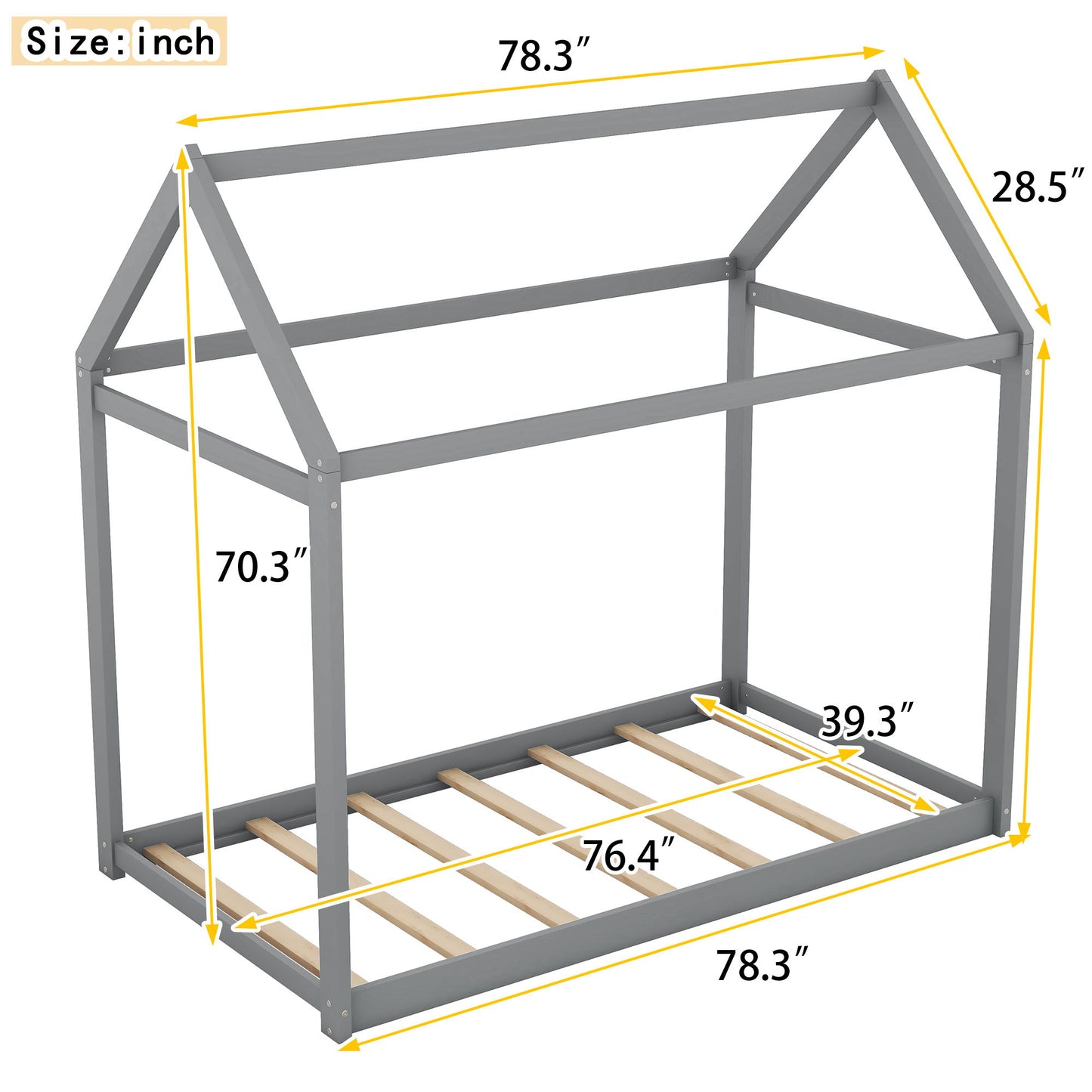 Wooden House Shaped Bed - The Sleep Loft - Online Mattress Showroom NYC