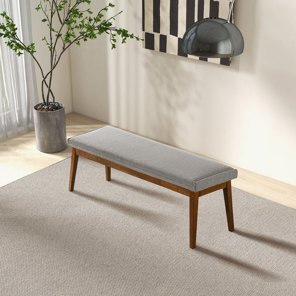 Warren - Bench - Ash Gray - The Sleep Loft - Online Mattress Showroom NYC