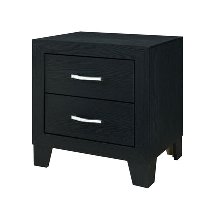 Carlos - Nightstand - Black - The Sleep Loft - Online Mattress Showroom NYC