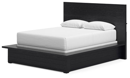 Londer - Queen Panel Bed - Black - The Sleep Loft - Online Mattress Showroom NYC