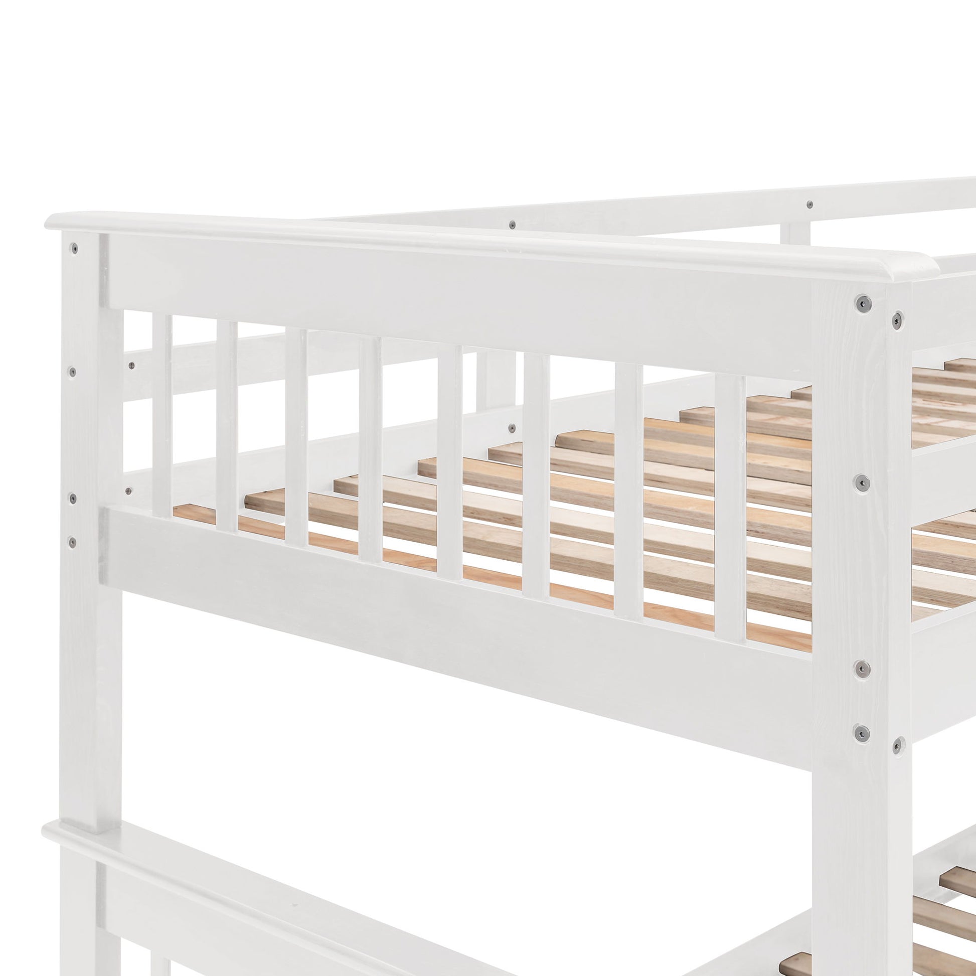 Stairway Bunk Bed With Storage And Guard Rail For Bedroom - The Sleep Loft - Online Mattress Showroom NYC