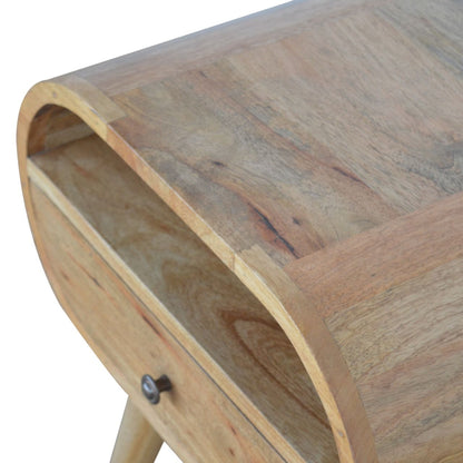 Circular Open Bedside Nightstand - The Sleep Loft - Online Mattress Showroom NYC