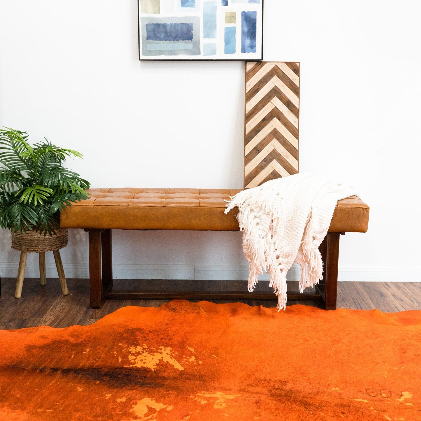 Cameron - Bench - Brown / Tan - The Sleep Loft - Online Mattress Showroom NYC