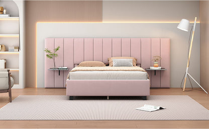 Upholstered Platform Bed With Big Headboard - The Sleep Loft - Online Mattress Showroom NYC