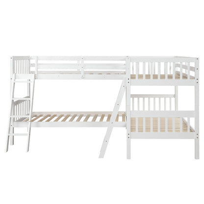 L Shaped Bunk Bed With Ladder - The Sleep Loft - Online Mattress Showroom NYC