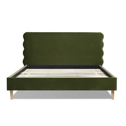 Stockholm - Modern Wavy Headboard Platform Bed - The Sleep Loft - Online Mattress Showroom NYC