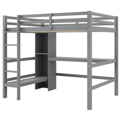 Loft Bed With Built In Desk And Multifunction Shelves - The Sleep Loft - Online Mattress Showroom NYC
