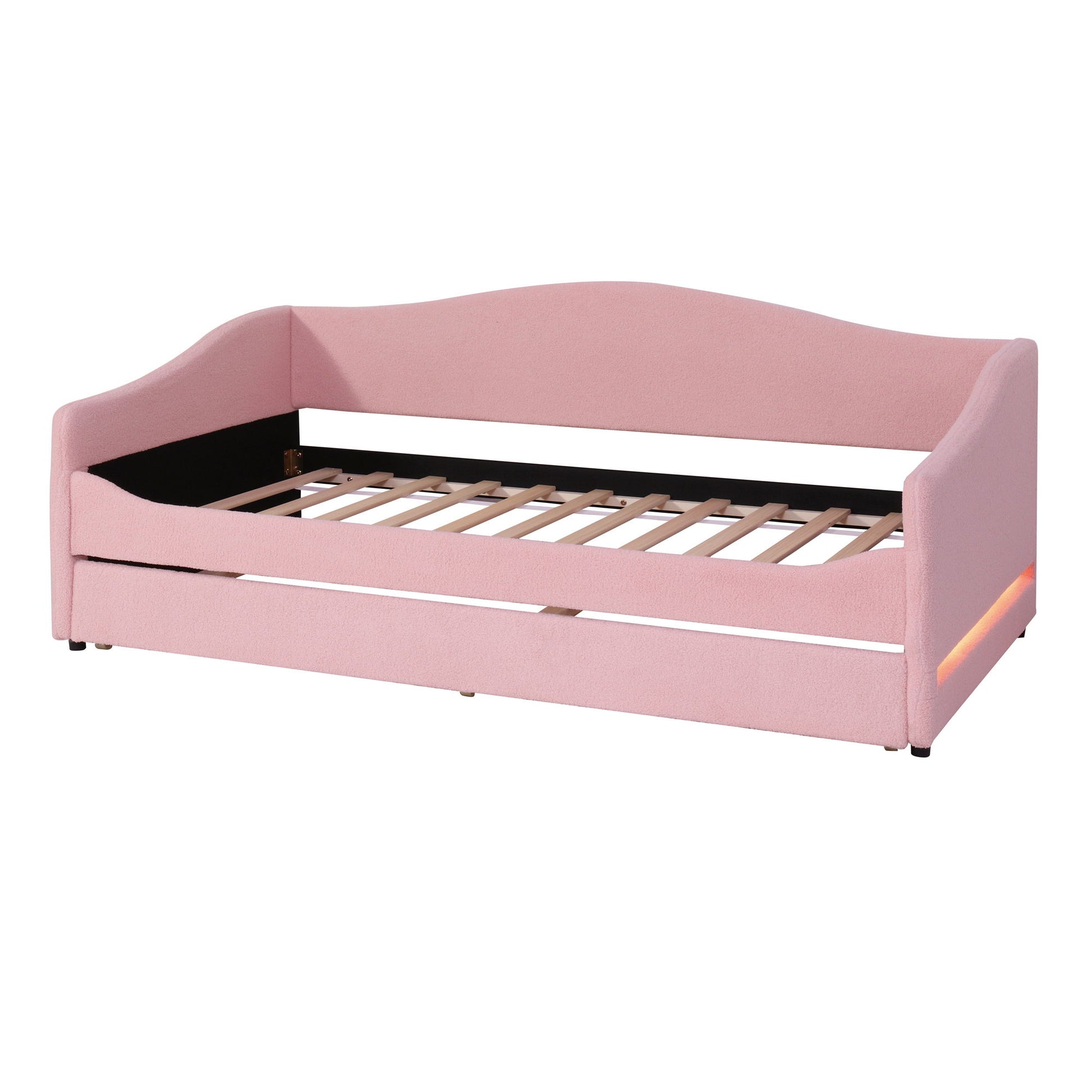 Design Upholstered Daybed With Light And Trundle - The Sleep Loft - Online Mattress Showroom NYC
