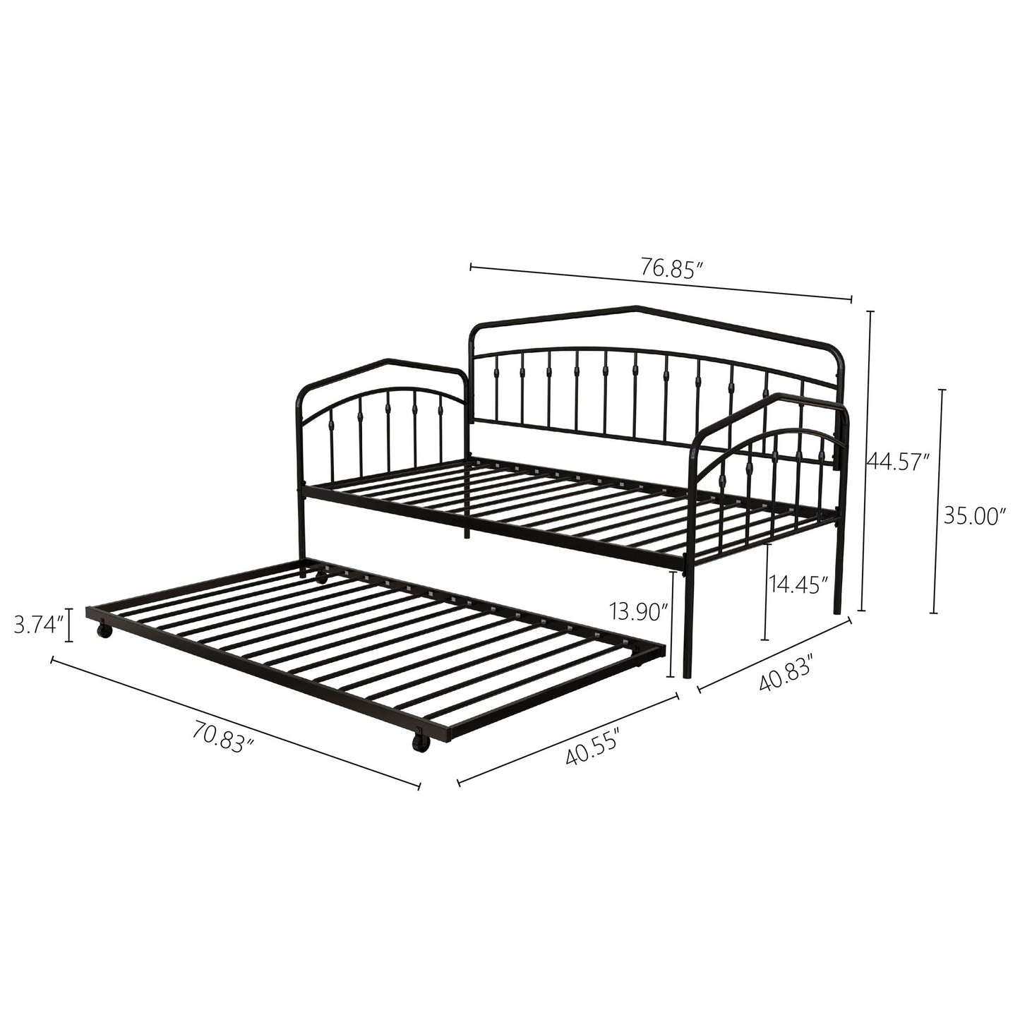Fox - Daybed With Twin Trundle - The Sleep Loft - Online Mattress Showroom NYC