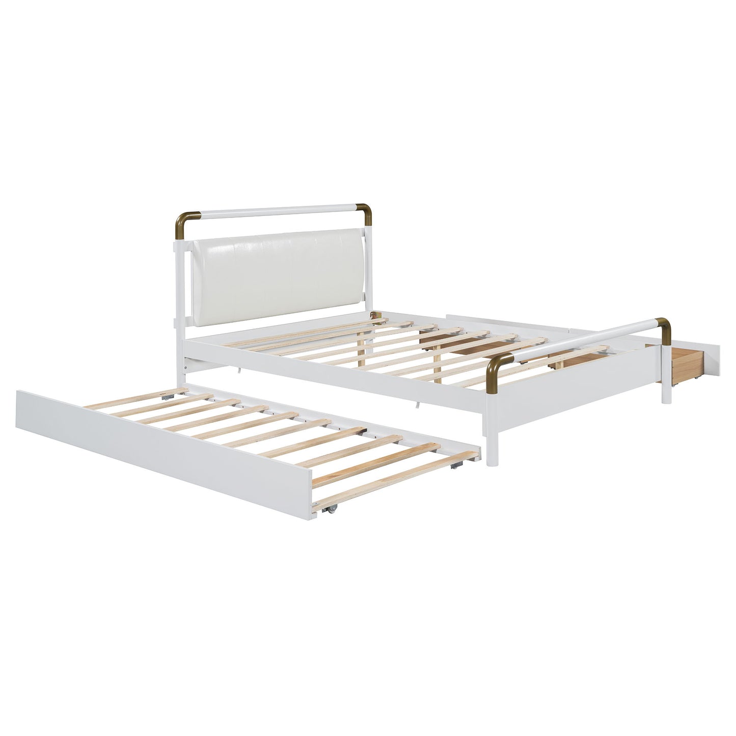 Storage Platform Bed, With 2 Big Drawers, Trundle - The Sleep Loft - Online Mattress Showroom NYC