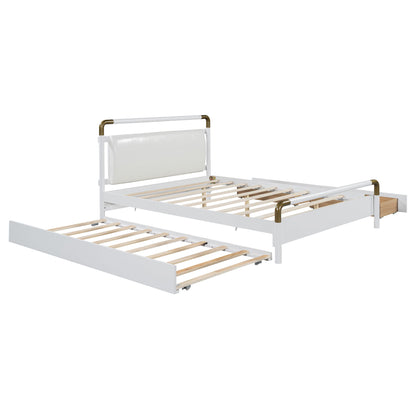 Storage Platform Bed, With 2 Big Drawers, Trundle - The Sleep Loft - Online Mattress Showroom NYC