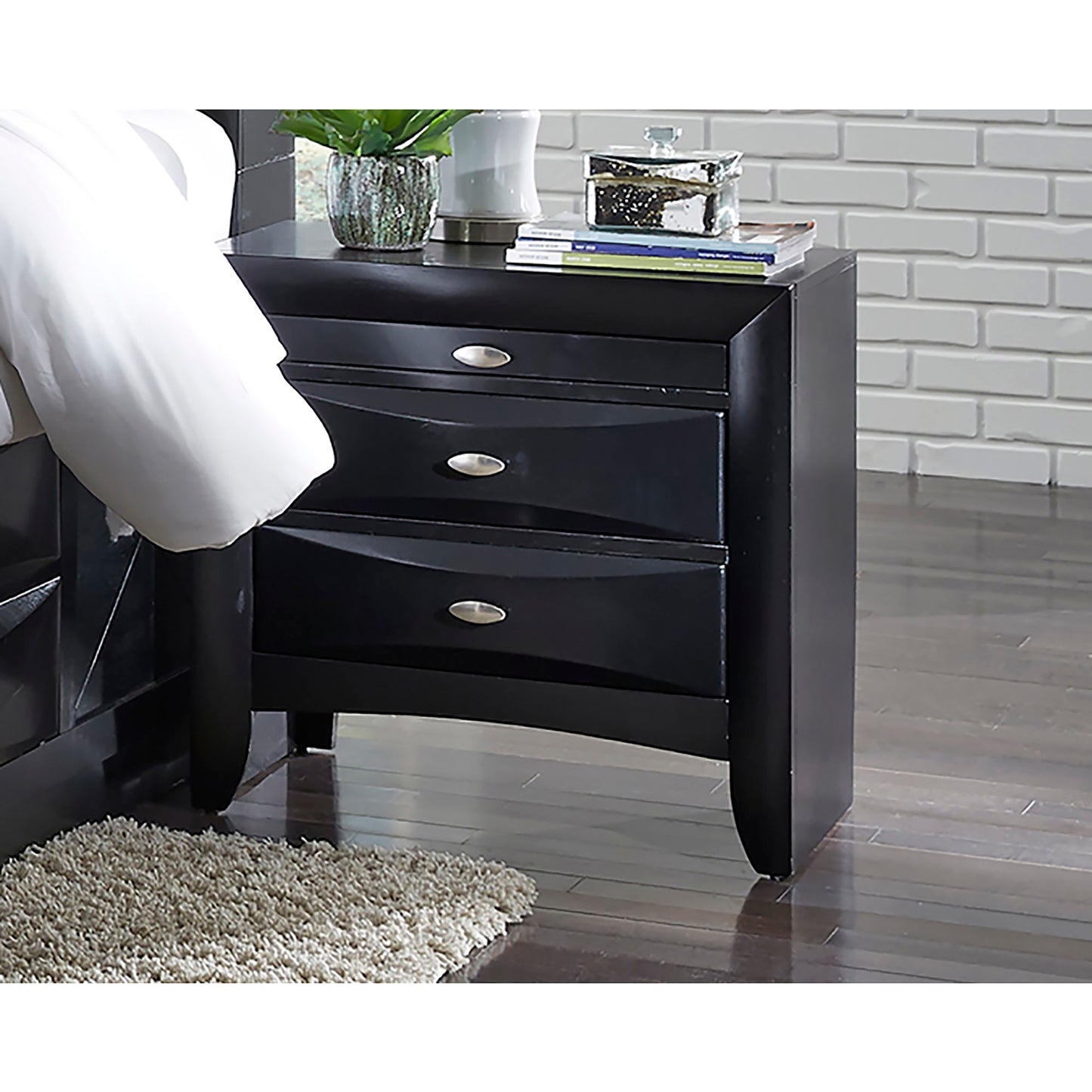 Lucille - Nightstand With Spacious Drawers - The Sleep Loft - Online Mattress Showroom NYC