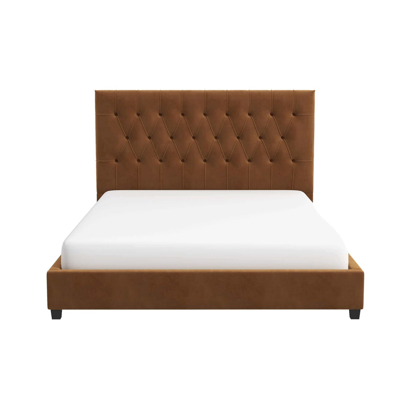 Donald - Mid-Century Modern Upholstered Platform Bed - The Sleep Loft - Online Mattress Showroom NYC