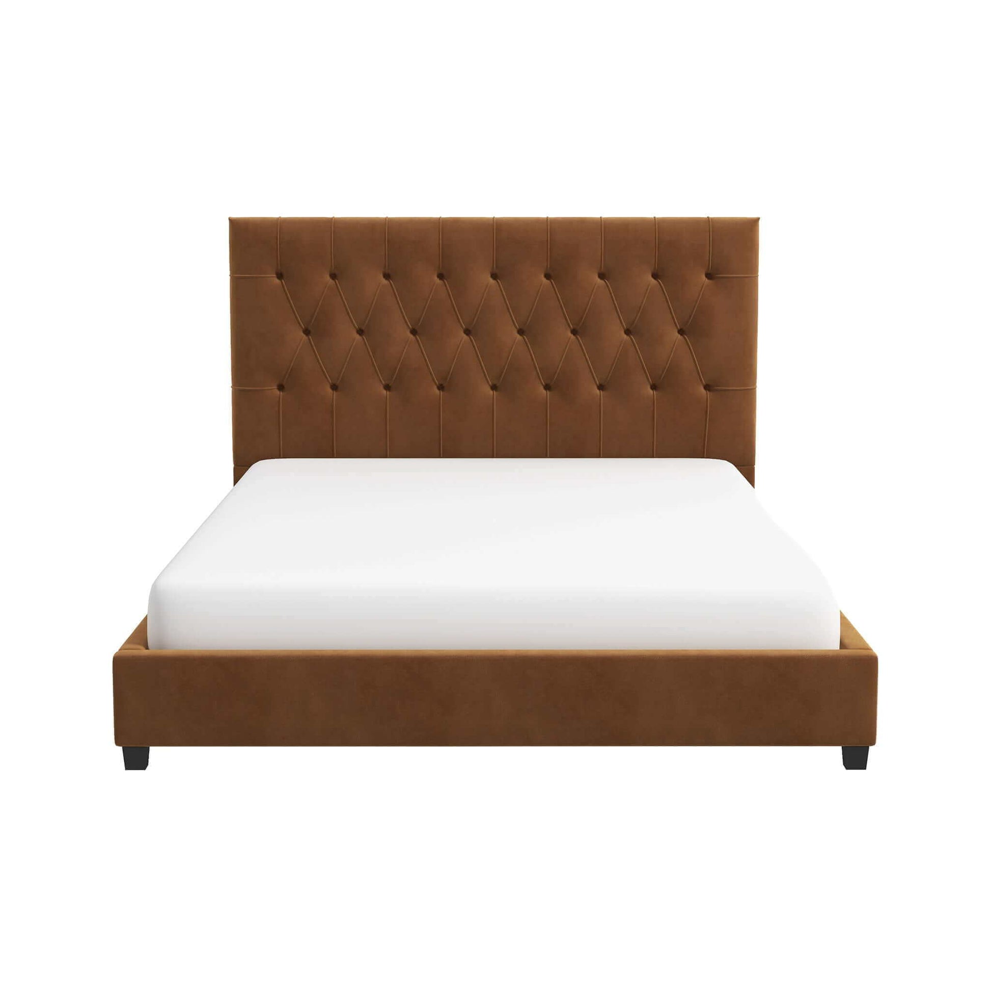 Donald - Mid-Century Modern Upholstered Platform Bed - The Sleep Loft - Online Mattress Showroom NYC