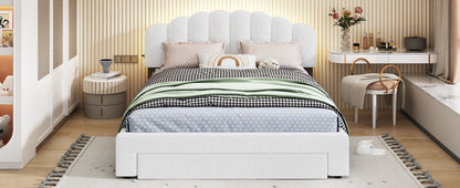 Upholstered Platform Bed With Drawer - The Sleep Loft - Online Mattress Showroom NYC