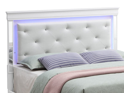 Bed With LED Light Accents Headboard - The Sleep Loft - Online Mattress Showroom NYC
