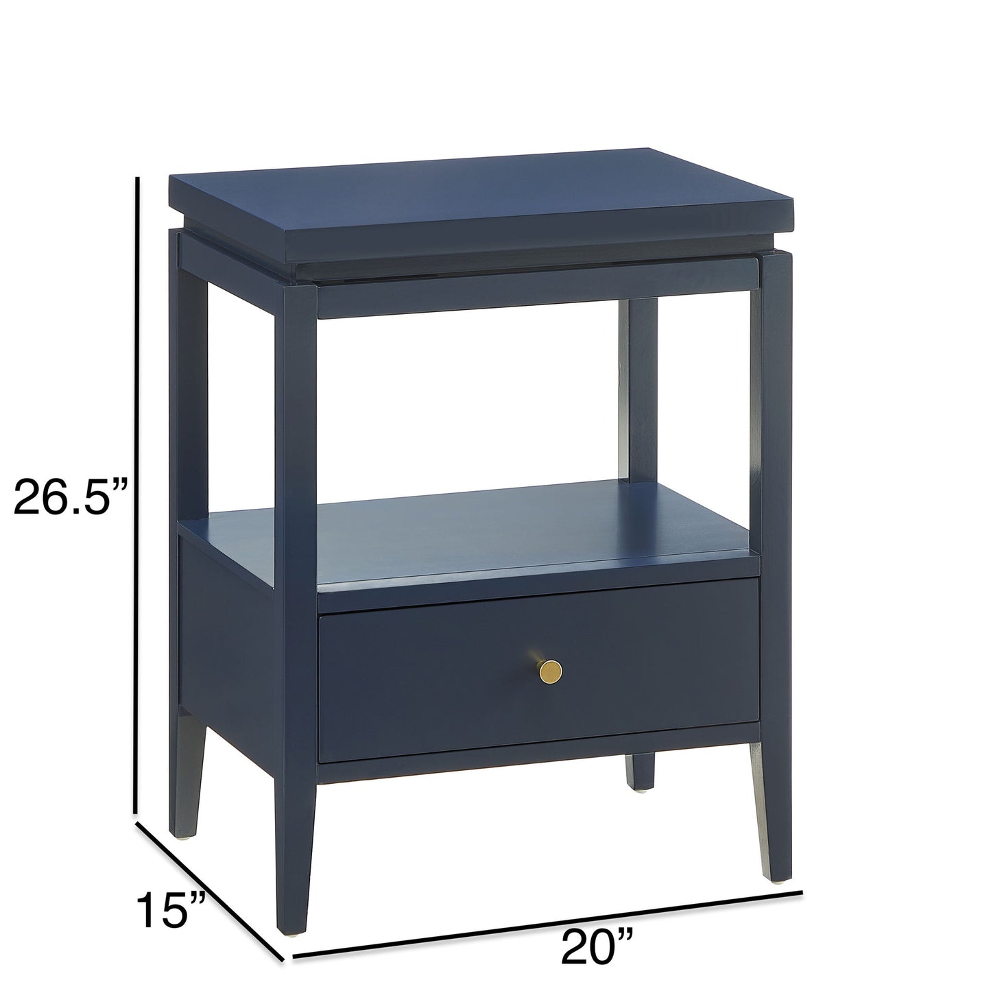 Olana -1 Drawer Nightstand With Floating Top Design - The Sleep Loft - Online Mattress Showroom NYC