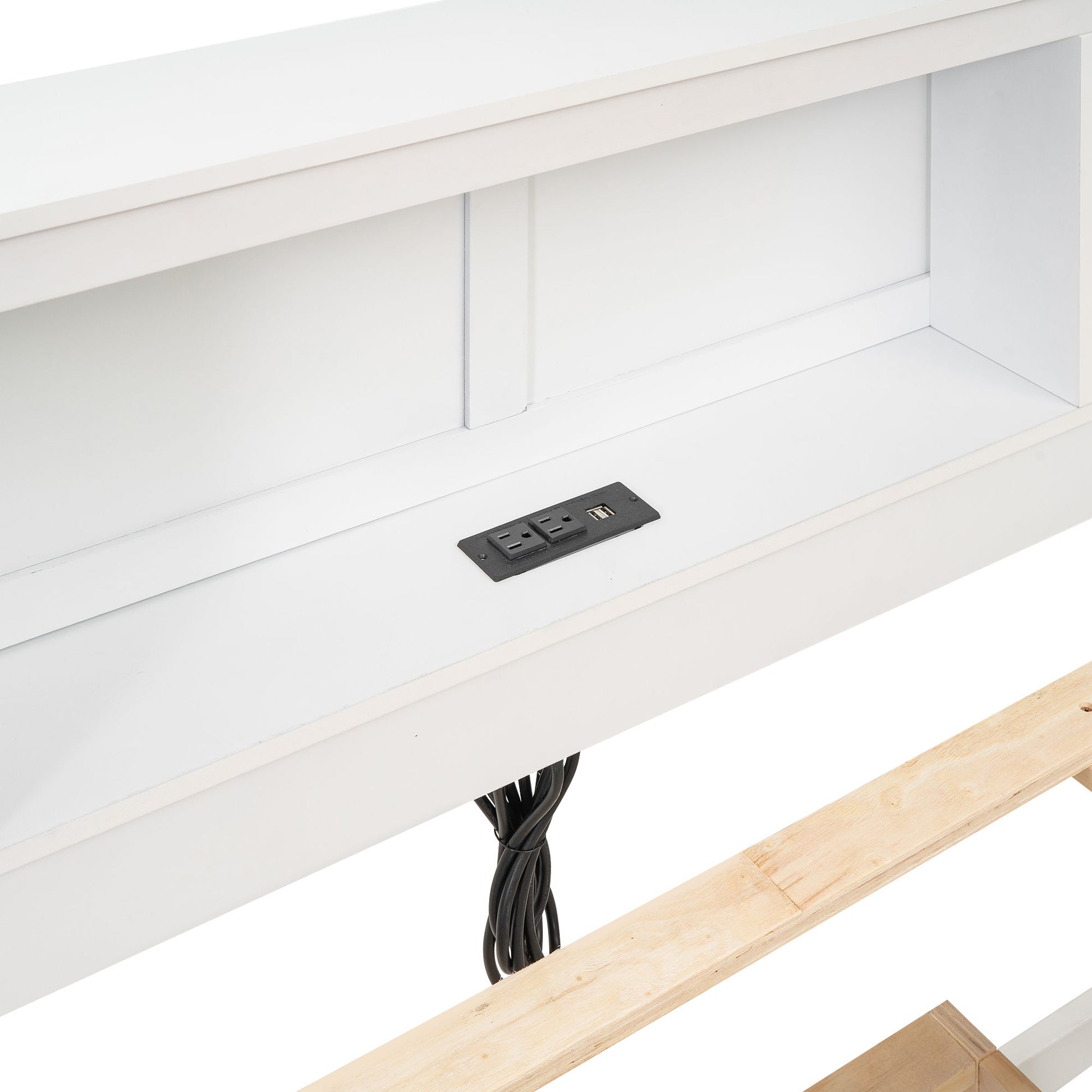 Platform Bed With Storage Headboard, USB, Trundle And 3 Drawers - The Sleep Loft - Online Mattress Showroom NYC
