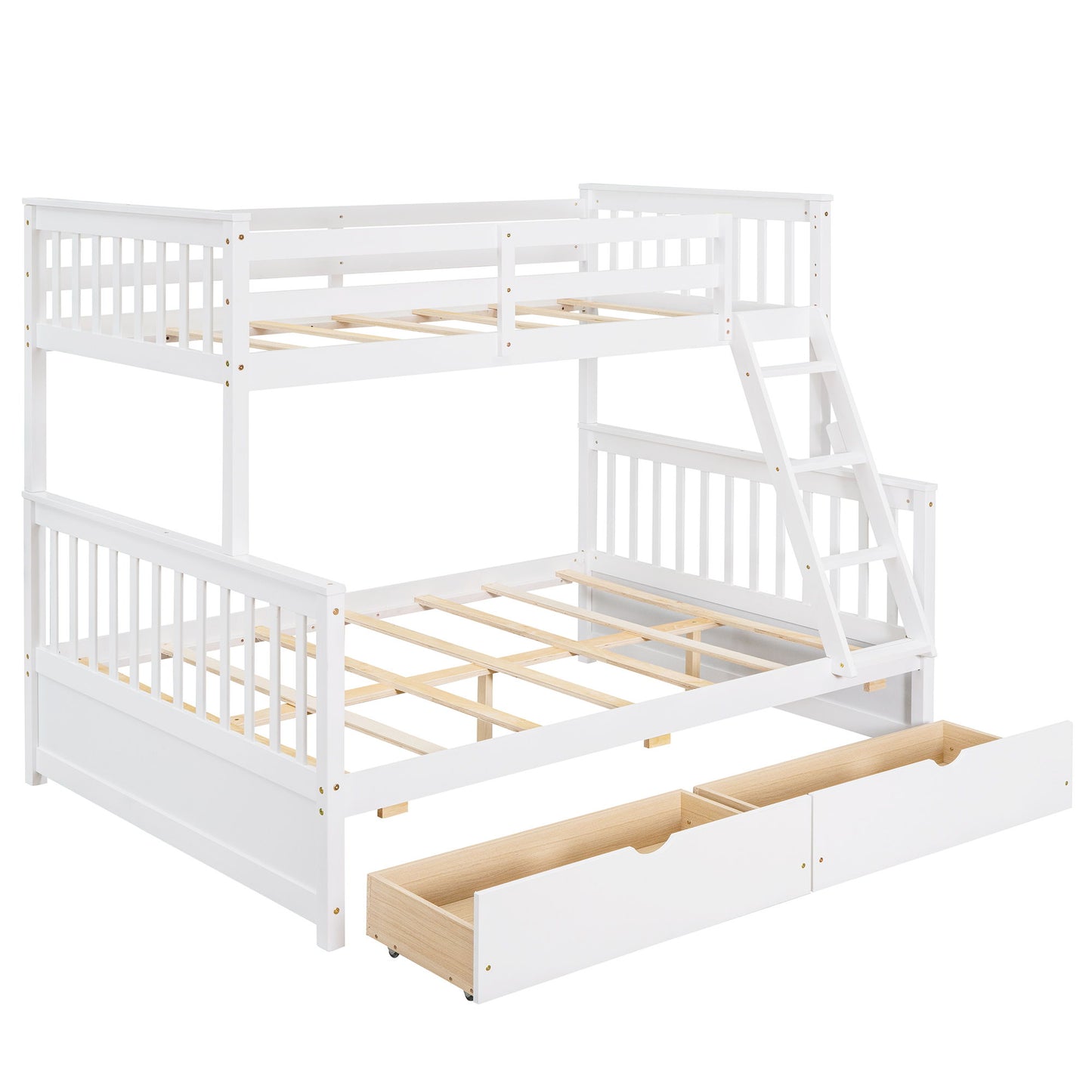 Bunk Bed With Ladders And 2 Storage Drawers - The Sleep Loft - Online Mattress Showroom NYC