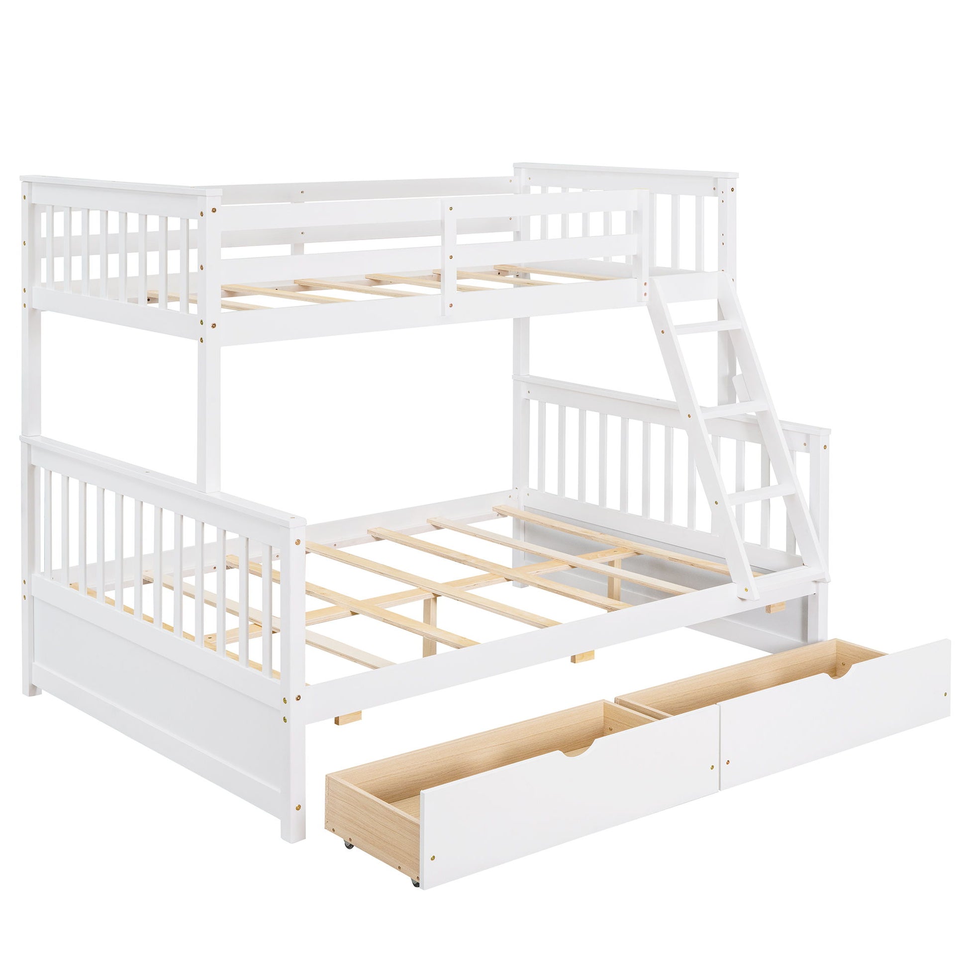 Bunk Bed With Ladders And 2 Storage Drawers - The Sleep Loft - Online Mattress Showroom NYC