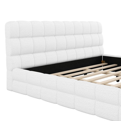 Upholstered Platform Bed With Headboard - The Sleep Loft - Online Mattress Showroom NYC