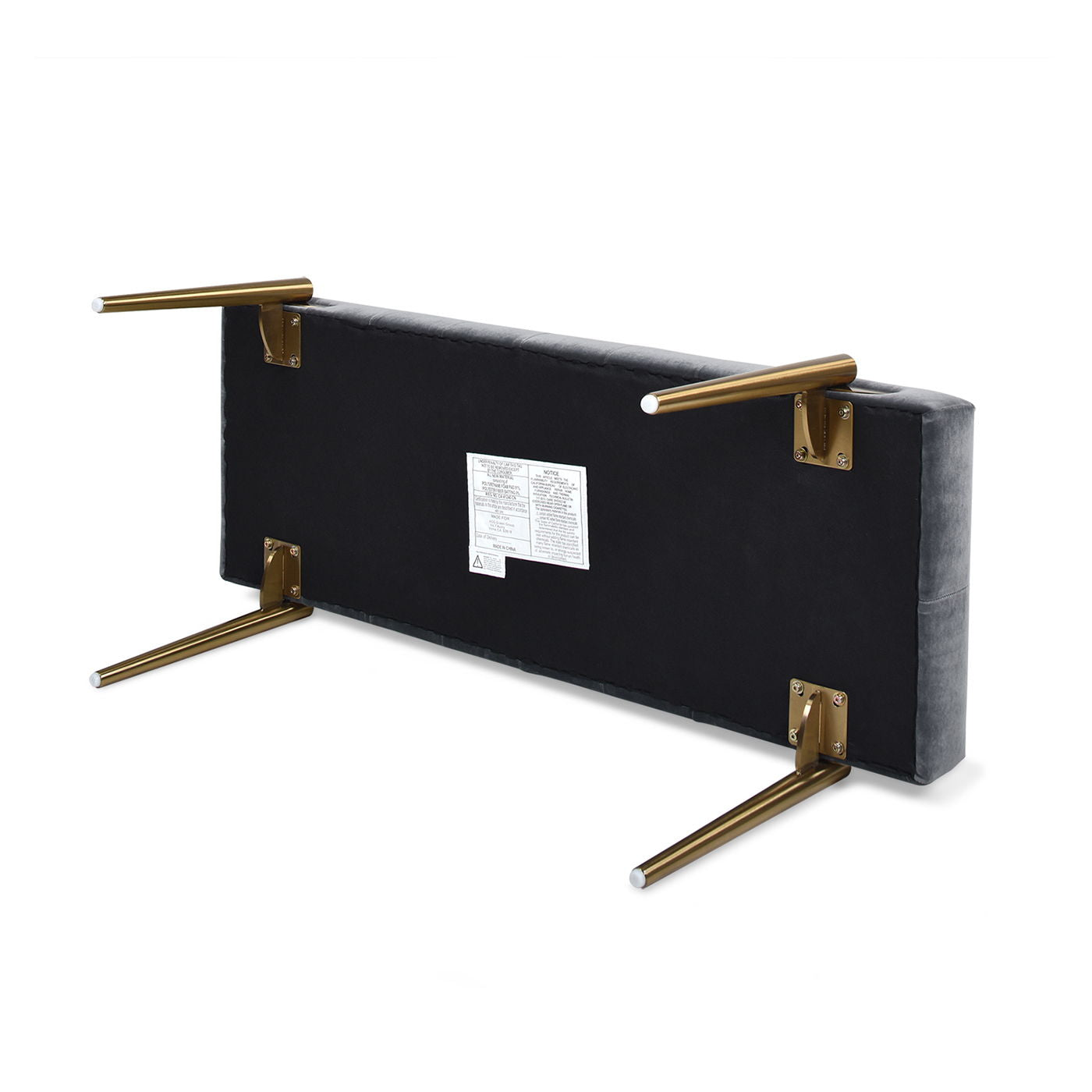 Aria - Upholstered Accent Bench - The Sleep Loft - Online Mattress Showroom NYC