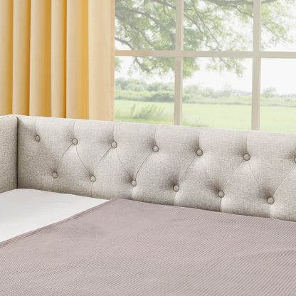 Upholstered Daybed With USB Charging & Pull Out Bed - The Sleep Loft - Online Mattress Showroom NYC
