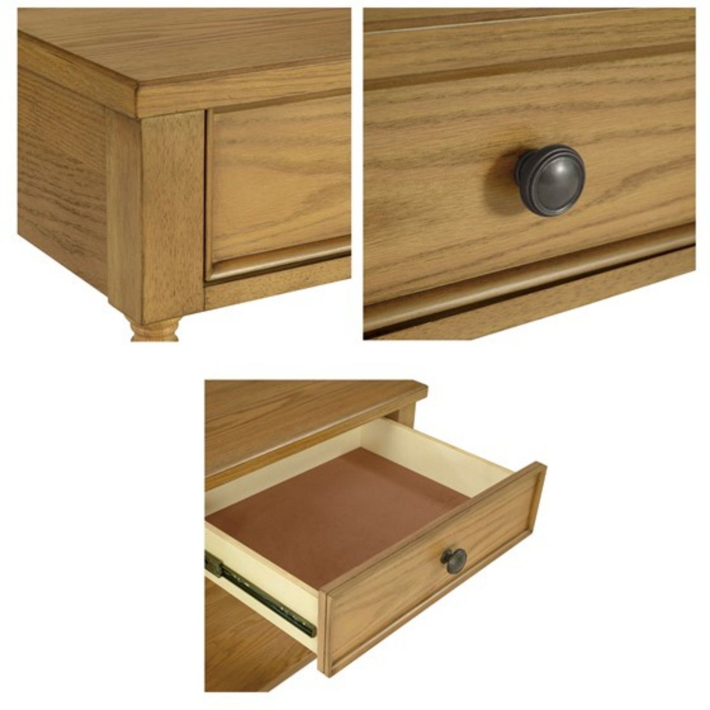 Traditional Durable Nightstand Table With Drawer And Shelf - The Sleep Loft - Online Mattress Showroom NYC