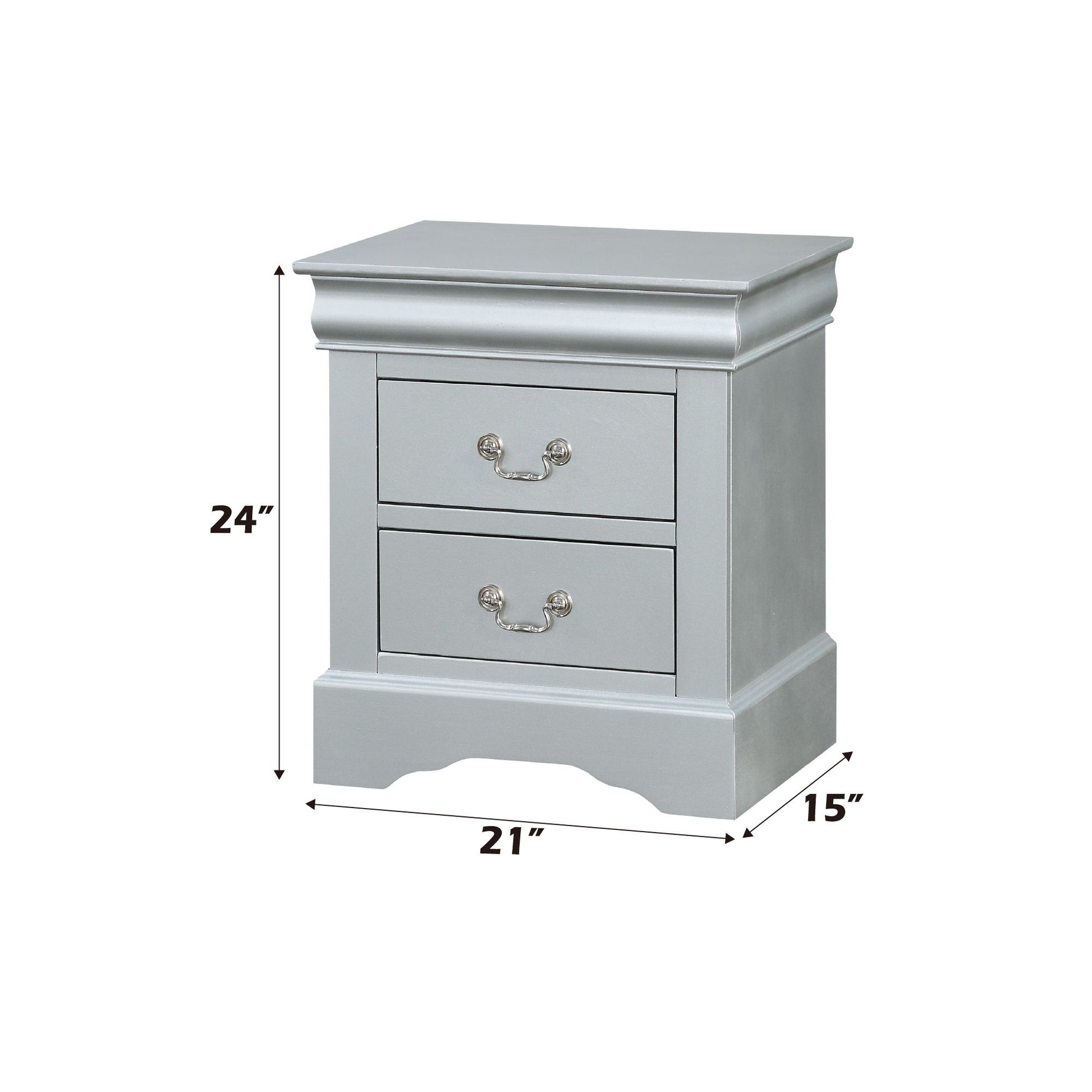 Louis Philippe - Accent Nightstand - The Sleep Loft - Online Mattress Showroom NYC