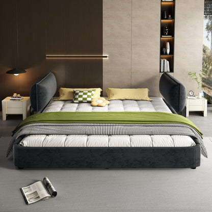 Cloud Bed Frame With Oversized Padded Movable Headboard - The Sleep Loft - Online Mattress Showroom NYC