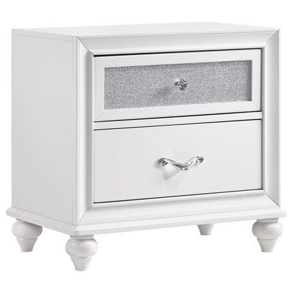Barzini - 2 Drawer Nightstand Storage - White - The Sleep Loft - Online Mattress Showroom NYC